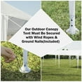 thumbnail image 5 of Topcobe 10 x 30 Feet Patio Canopy Canopy Tent with Connection Stakes and Wind Ropes, Patio Canopy Tent for Party Wedding BBQ Events, 5 of 8