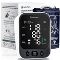 thumbnail image 1 of Path Pharm Premium Blood Pressure Monitor - High Accuracy Blood Pressure Machine for Home Use - Clear LED Display, Adjustable Arm Cuff 22-42cm - Automatic Heart Rate Monitor - USB & Battery Powered, 1 of 7