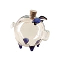 thumbnail image 2 of Lipstore Tirelire Transparente Art Pot d'Économies pour Table Armoire Salon Bleu, 2 of 8