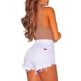 thumbnail image 5 of Yuemengxuan Women Short Pants ,High Waist Slim-Fit Summer Hot Pants Button Sexy Denim Shorts, 5 of 5