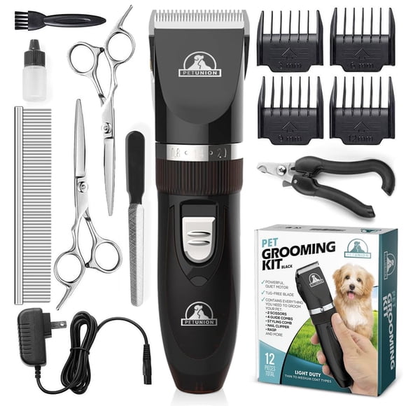 Kit de peluquería para perros Pet Union, cortadoras inalámbricas de bajo ruido