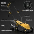 thumbnail image 3 of ZEGJAW Electric Lawn Mower Corded, 13 Inch 11-Amp Lawn Mowers with 8 Gallon Collection Bag, 3-Position Cutting Height Adjustment for Lawn Care, 3 of 7