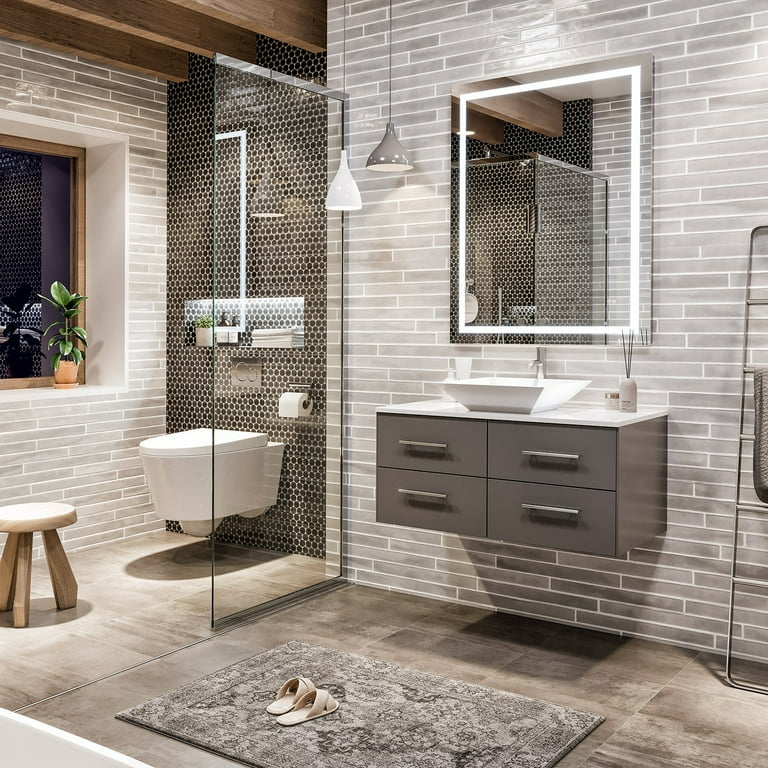 tottyページ Totti Wave 24-Inch Modern Bathroom Vanity With Counter-Top