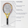 thumbnail image 2 of Deluxe Wall Mount 5mm Thick UV Protected Acrylic Tennis Racquet Display Case, 2 of 7