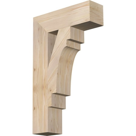 5 1/2 W x 20 D x 32 H Merced Block Smooth Bracket  Douglas Fir