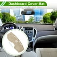 thumbnail image 2 of Cubierta de tablero de Unique Bargains para Cadillac SRX 2010-2013, tapete de cubierta de consola central antideslizante de flanela de silicona beige, 2 of 7