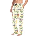 thumbnail image 2 of FORMRS Mens Pajama Pants with Pockets Cotton Sleepwear Lounge Bottoms Sizes S-2XL, Birds with Strawberries, 2 of 7