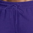 thumbnail image 5 of Men's Midweight Fleece Jogger Sweatpants, Open Bottom Elastic Drawstring Waist with Pockets for Lounge - Sweatpants for Men Purple XL, 5 of 7