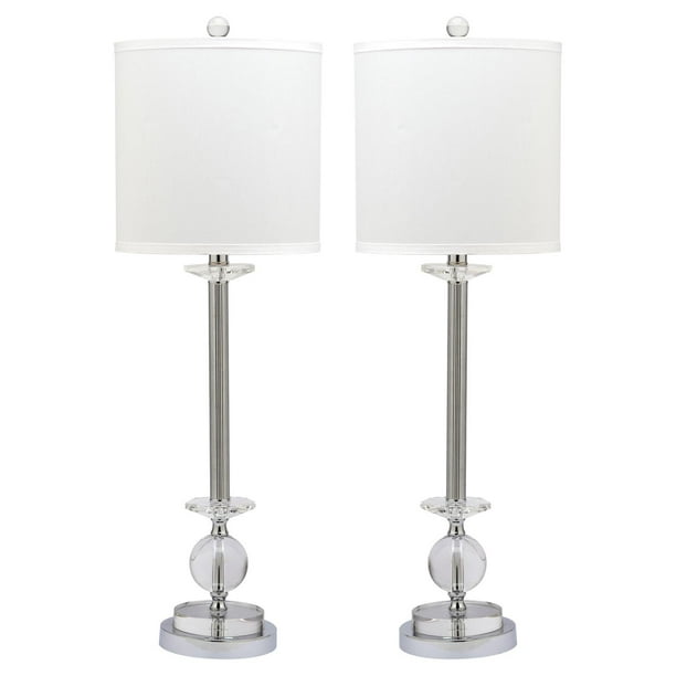 H Crystal Candlestick Table Lamp Set, Candle Stick Lamps