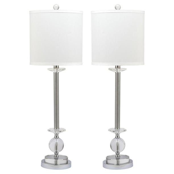 Safavieh Marla 31 In H Crystal Candlestick Table Lamp Set Of 2 Com H Crystal Candlestick Table Lamp Set, Candle Stick Lamp