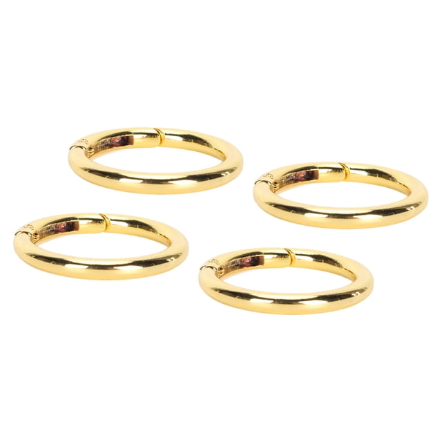 20Pcs Spring O Rings 1.61in Diameter 0.2in Thick Strong Copper Construction Compact Spring Buckles Ideal for Keychains Spring O Rings Coiled Rings with Spring Mechanism Strong