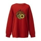 thumbnail image 3 of Blusa holgada de manga larga con estampado de otoño para mujer, suéter informal con cuello redondo, Tops, sudadera Fridja  fjkfkj7098, 3 of 4