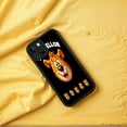 thumbnail image 4 of Cute Cartoon Bear iPhone 15 Case - Cheerful Bear Face Design Lightweight & Yellowing Resistant Black Background Perfect Fit for iPhone 15, 4 of 6