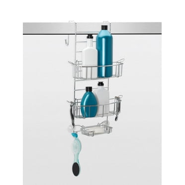 Chrome over-the-Door Shower Caddy, Zenna Home