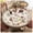 Beige, variant on Round leather tablecloth, leather look tablecloth, PVC leather placemat, stain-resistant non-slip waterproof table mat, wipeable non-slip tablecloth