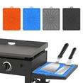 thumbnail image 2 of Griddles Tool Mats Grill Side Shelf Mats Silicone Grill Pad for Kitchen Outdoor Counter Waterproof Pad Utensils Rest BBQ, 2 of 8