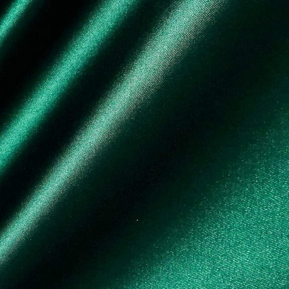Valentina Textile inc Satin-Bridal Satin Fabric 60" Inch Wide- for Weddings, Decor, Gowns, Sheets, Costumes, Dresses, (1 Yard, Hunter Green)