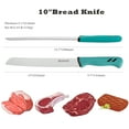 thumbnail image 2 of YOUSUNLONG Serrated Bread Knife 10 Inch - Bread Slicing Knife for Premium High-carbon Molybdenum Steel Blade with Santoprene Handle, 2 of 7