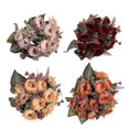 thumbnail image 2 of Artificial Flowers Bridal Bouquet & Silk Plant Arrangement - Perfect Home & Garden Decor for Weddings and Events, 2 of 5
