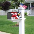 thumbnail image 4 of American Flag Mailbox Covers Magnetic Memorial Day Outdoor Decorations American Eagle Welcome Mailbox Wraps 4th of July Post Letter Box Cover Garden Decor Standard Size 18" X 21", 4 of 6