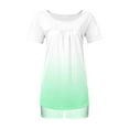 thumbnail image 6 of Summer Plus Size Two Piece Outfits for Women Fashion Casual Round-Neck Short Sleeve Two-Piece Comfortable Home Pajamas Sports Set, 6 of 7