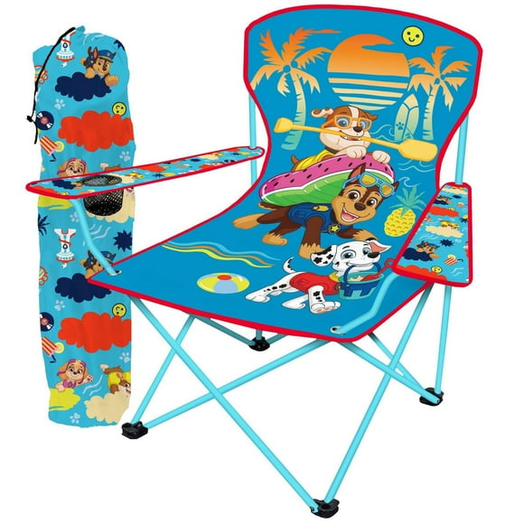 Danawares Paw Patrol Polyester Youth Camp Chair with Cup Holder