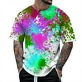 thumbnail image 2 of Graffiti Graphic Tees for Men 2026 Summer Casual Short Sleeve Crewneck T Shirts Streetwear, 2 of 5