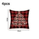 thumbnail image 2 of Funda de almohada navideña de 4 piezas, cojín súper suave de lino, 2 of 5