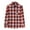 Orange, variant on ZRGHAOYLQ Boys and Mens Flannel Shirts Long Sleeve Button Down Plaid Shirts,Cotton Lapel Collar Lightweight Work Shirt Jacket