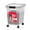 Gray, variant on IRIS USA 50 Lbs / 65 Qt WeatherPro Airtight Pet Food Storage Container with Removable Casters, for Dog Cat Bird Pet Food Storage Bin, Keep Fresh, Translucent Body, Easy Mobility, Clear/Black
