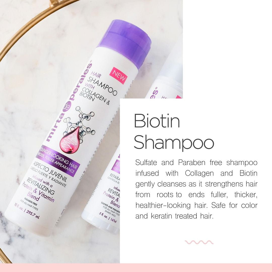 (2 pack) Mirta de Perales, Collagen & Biotin Hair Shampoo 10 oz