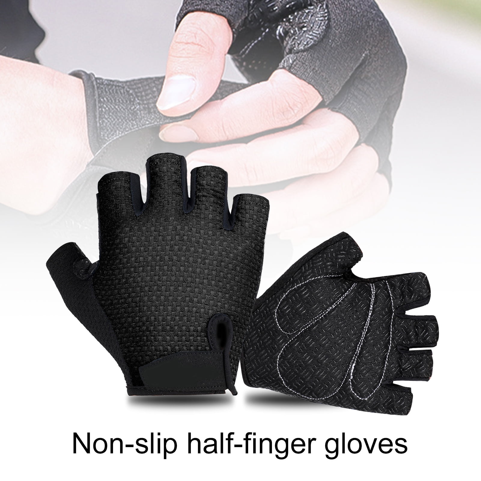 Breathable Half Finger Gloves Antiskid Bicycle Cycling Motor Sport Fitness Glove 