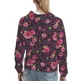 thumbnail image 7 of Lsque Rose Mix Leopard 2 Pattern Casual Women's Hoodie,Hooded Sweatshirt with Kangaroo Pocket,Pullover Hoodie with Eye-catching Drawstrings-XX-Large, 7 of 7