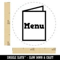 thumbnail image 2 of Restaurant Takeout Menu Food Self-Inking Rubber Stamp Ink Stamper - Orange Ink - Mini 1/2 Inch, 2 of 7