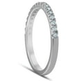 thumbnail image 3 of Pompeii Diamond Wedding Ring Band 1/3 Carats Womens Platinum Classic Traditional, 3 of 4