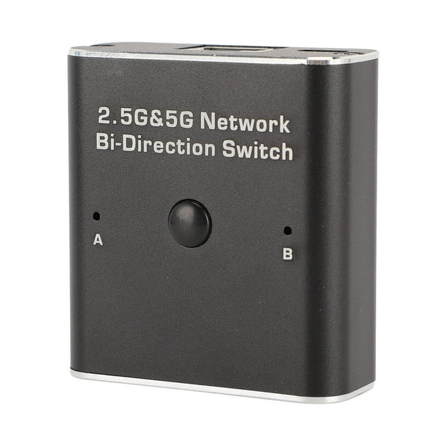 2.5G 5G Bidirection Switch, Mechanical Switch Internal External Switch 2 Port RJ45 2.5G 5G Switch for Laptop