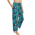 thumbnail image 2 of Sigee Mario Ay Print Women's Soft Pajama Pants - Breathable and Comfortable Lounge Sleep Bottoms with Elastic Waistband and Pockets-Small, 2 of 9
