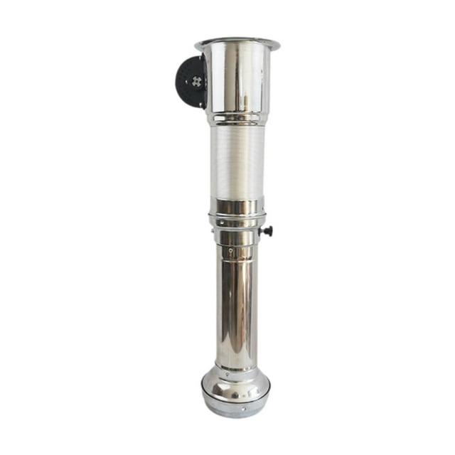 Tubo de de humo para barbacoa, práctico respiradero telescópico de humo para barbacoa de acero inoxidable para tienda de carne asada Sin capucha