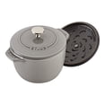 thumbnail image 4 of STAUB La Cocotte 1.75 L Cast Iron Round Rice Cocotte, Graphite-Grey, 4 of 11