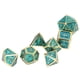 thumbnail image 5 of Polyhedral Dice, Durable 7PCS Game Dice Set Fine Engraving High Hardness  For Number Teaching For Above 14 Years Old ANGGREK Oro electrochapado verde, 5 of 8