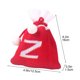 thumbnail image 3 of Bolsa de regalo tejida con letras del alfabeto | Bolsa bordada para dulces navideños | Adorno navideño personalizado | Mini bolsa colgante para decoración del árbol, 3 of 5