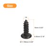 thumbnail image 2 of Unique Bargains 1/4 x 5/8' Phillips Pan Head Self-tapping Screw, 25pack 304 Stainless Steel Round Head Wood Screw (Black), 2 of 6