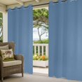thumbnail image 3 of Pure Royalblue Outdoor Curtains for Patio Waterproof, Windproof Privacy Curtains with Weighted Bottom, Simple Solid Color Outside Drapes for Picnic Garage Backyard Cabana 54"x84" 1 Panel, 3 of 8