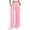 Light Pink, variant on Women's Wide Leg Sweatpants, High Waisted Straight Leg Joggers with Pockets, Casual Drawstring Elastic Waist Lounge Pants