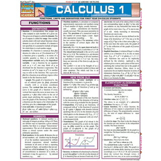 Calculus 2: A Quickstudy Laminated Reference Guide (Other)