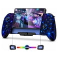 thumbnail image 1 of Spican Switch Controllers for Nintendo Switch/Switch OLED Hall Effect Switch Wireless Pro Controller One-Piece Joypad Full-Size Handheld Mode Gamepad with RGB Lights/Battery/Turbo/Macro/4 Game Slot, 1 of 5