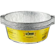Angle View: Lodge 12-Inch Aluminum Foil Dutch Oven Liners, 12 Inch, Silver