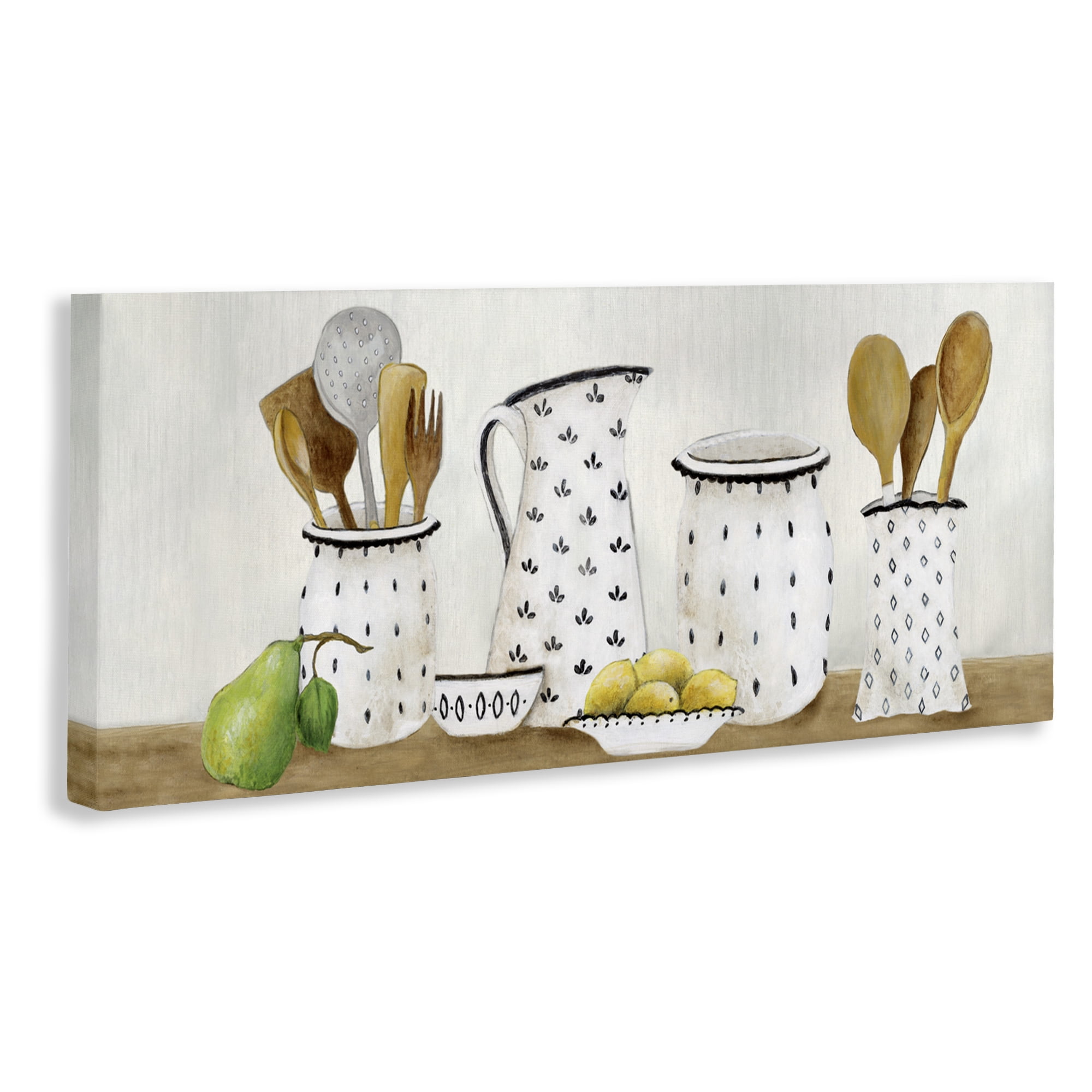 Stupell Industries Kitchen Jugs & Utensils Canvas Wall Art, design by Janet Tava
