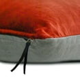 thumbnail image 2 of The HomeCentric Decorative Rust Pack of 2, 14x14 inch (35x35 cm) Pillow Covers, Velvet Double Side, Linen & Top Zipper Throw Pillows For Sofa, Solid Pattern Modern Style Easter - Velvet Rust Jules, 2 of 5