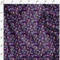 thumbnail image 3 of Soimoi Purple Cotton Duck Fabric Insect Print Fabric by Yard 42 Inch Wide, 3 of 6